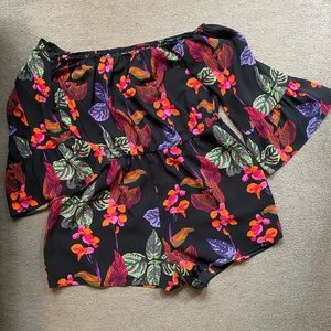 Off shoulder playsuit